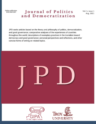 					View Vol. 5 No. 1 (2021): Journal of Politics and Democratization
				